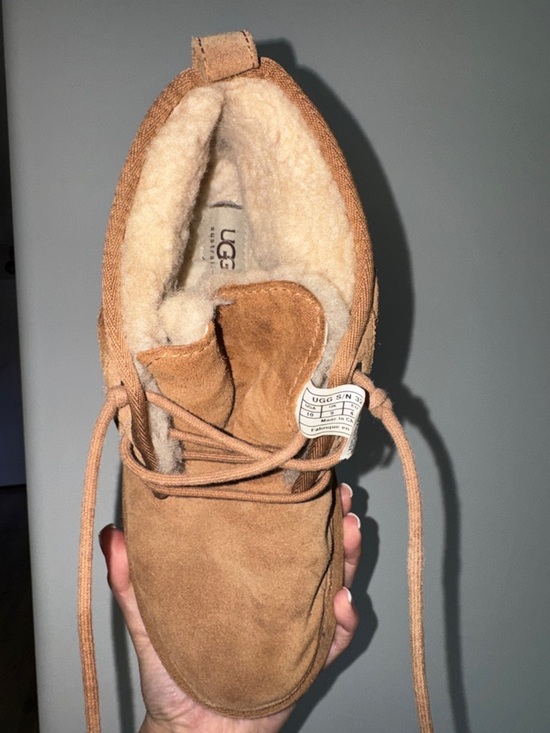 UGG Chestnut Suede Lace-Up Ankle Boot